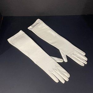 Vintage Clam Colored Shimmery Gloves